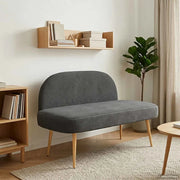 Panchina imbottita con schienale Grigio scuro 110 x 60 x 76 cm
