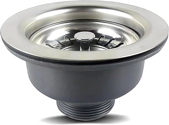Vitello plus - Ventile per scarico inox per cucina Ø 114 mm (Ø 85 mm)