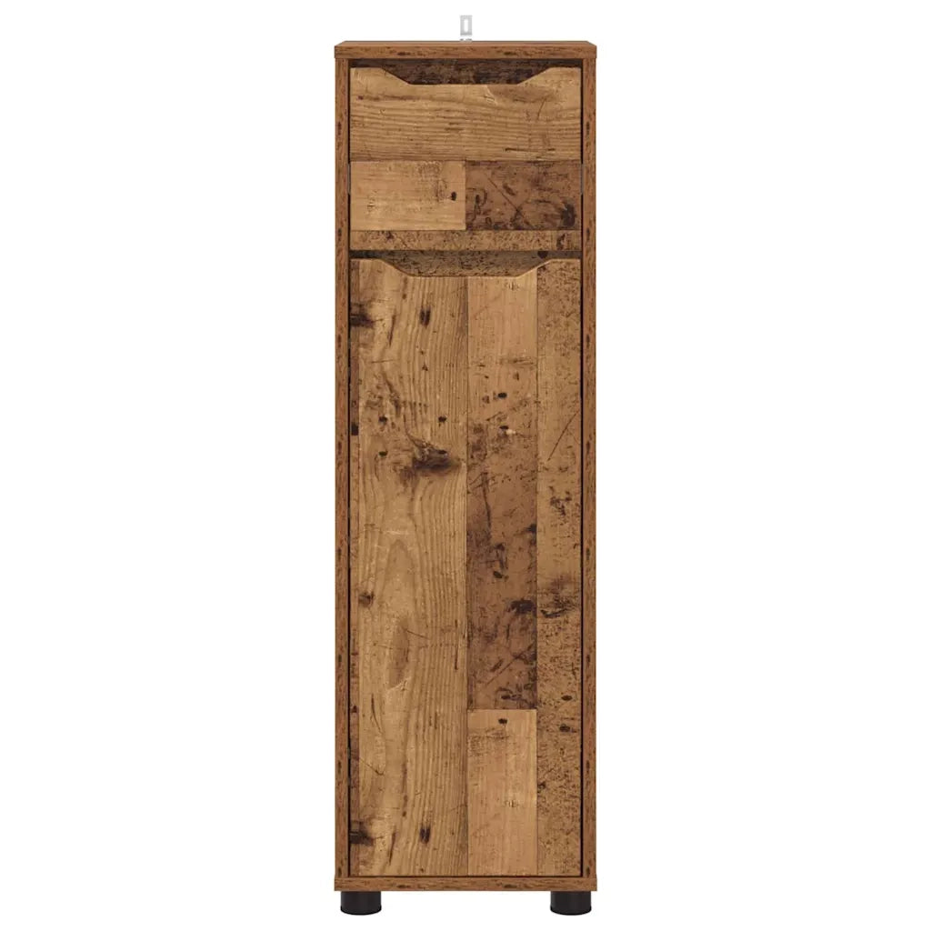 Mobile da Bagno con cassetto Legno vecchio 30,5 x 30 x 101 cm