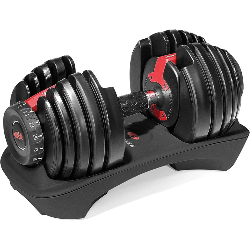 Trade Shop - Manubrio Pesi Dumbbell Regolabile A Carico Variabile Da 2 A 24kg Multifunzionale -
