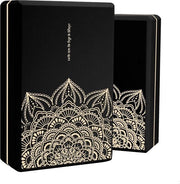 Pacco da 2 Yoga Block EVA a Alta Densità 9"x6"x3" - Superficie Antiscivolo - Nero