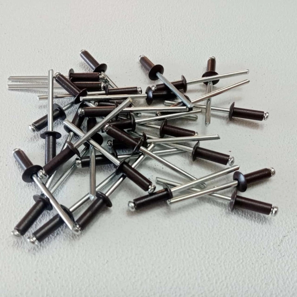 Rivetti alluminio 4,0x14mm - 100pz testa di moro modello a strappo