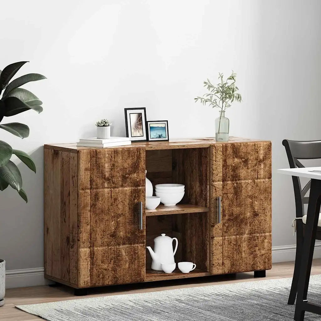 Credenza con porta FLORIN Legno vecchio 88,5 x 30,5 x 55,5 cm 880299