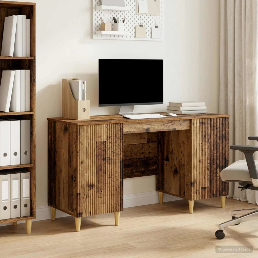 Scrivania Legno antico 142,5 x 50 x 75 cm Legno ingegnerizzato 3414601