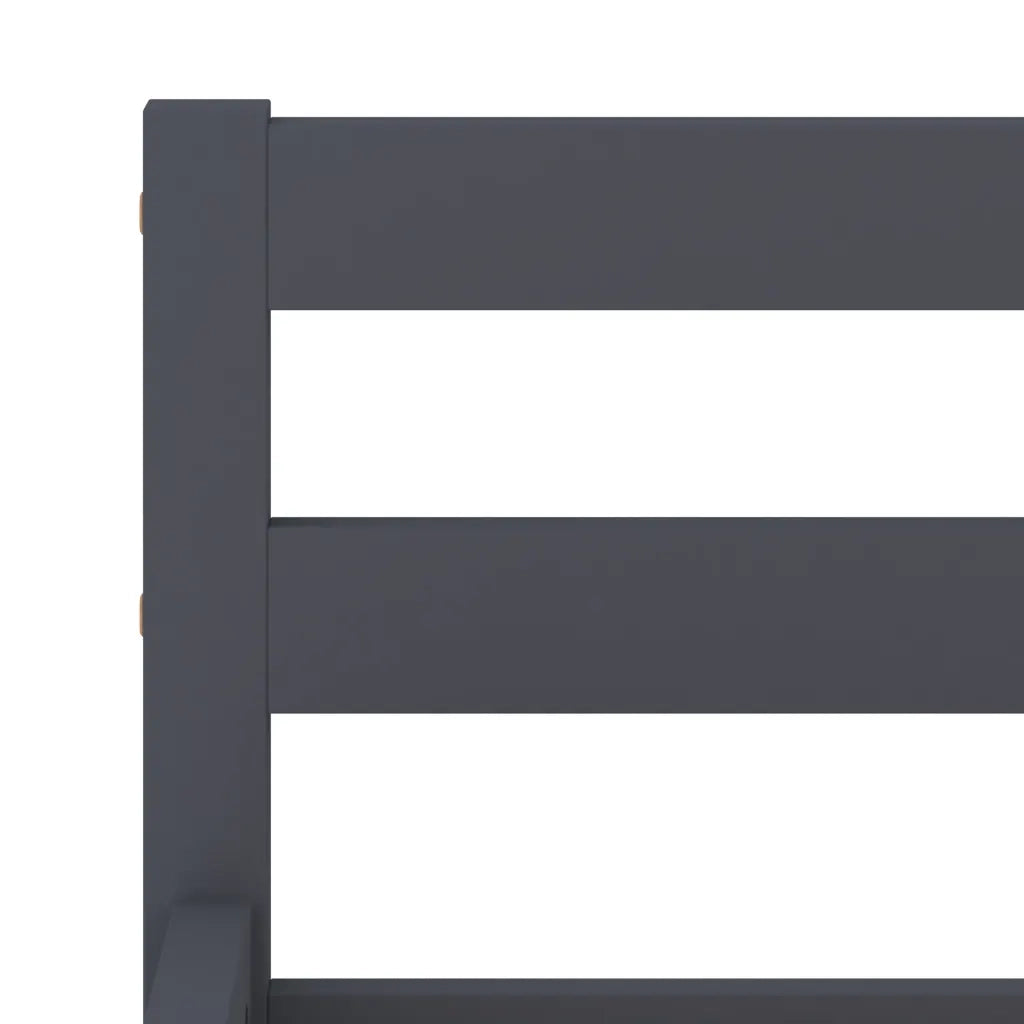 Giroletto senza Materasso Grigio 140x200 cm in Legno di Pino 283199