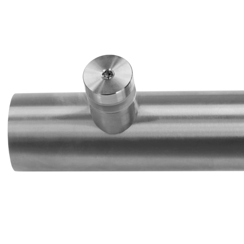 Pensilina in Vetro 120x80 cm con Staffe Acciaio Inox per Porta Ingresso