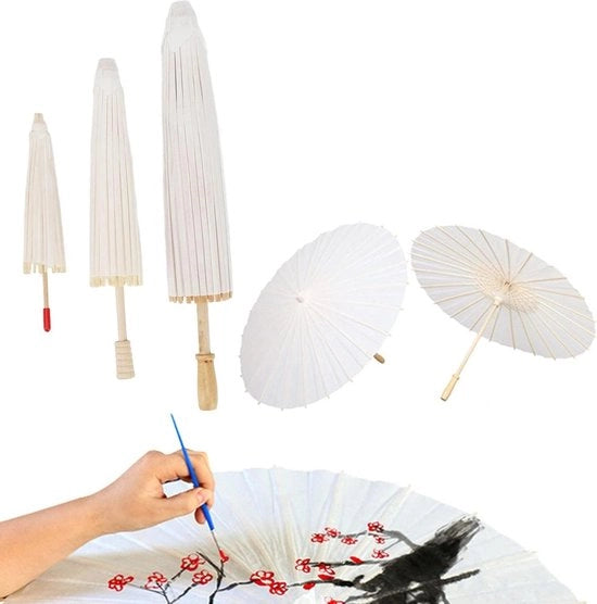 Paraplu a Papier - Parasole Handicraftate Cinese Giapponese - 20 cm 30 cm 40 cm - Accessori DIY Fotografici Personalizzati per Attori e Modelli