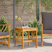 Tavolo laterale da giardino  Marrone 45x45x50 cm in legno massello di acacia