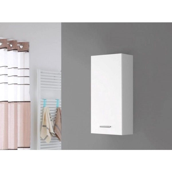 Pensile singolo bianco lucido da bagno