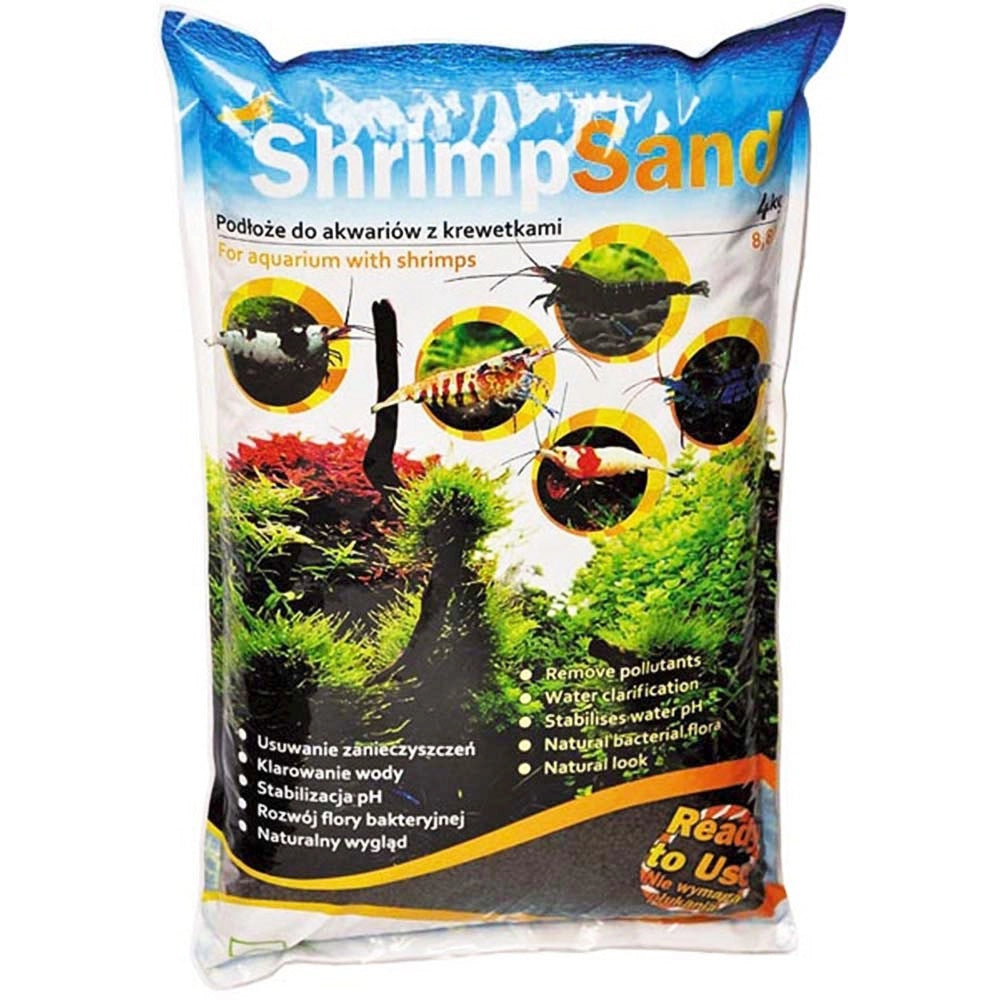AquaArt Shrimp Sand 4kg - substrato di origine vulcanita per gamberetti Colore: Black