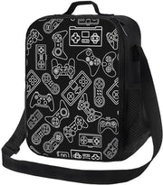 Borsa Isolante per Picnic per Ragazzi con Controller di Videogiochi, Borsa di Picnic Riciclabile, Zaino da Picnic Portatile per Donne, Uomini e Bambini