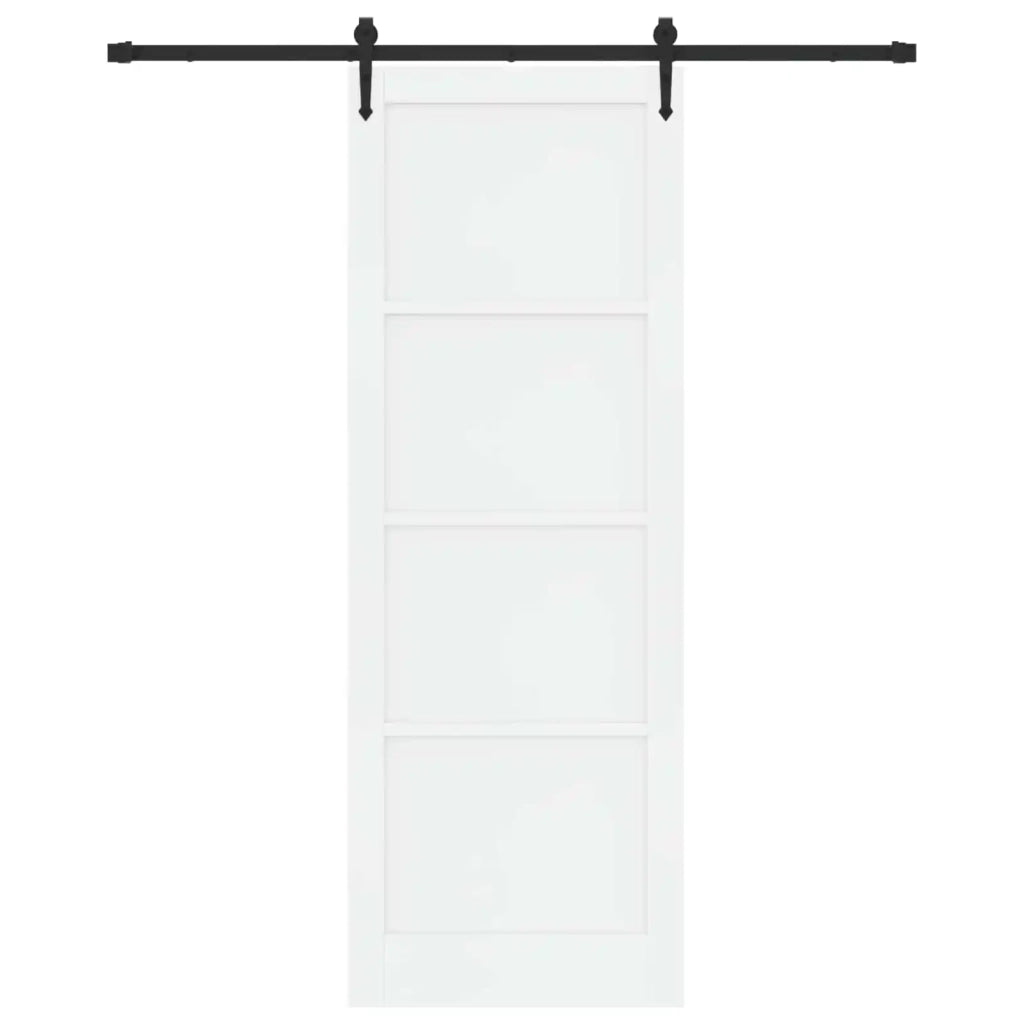 Porta scorrevole ORKDAL Bianco e Nero 83 x 232 cm