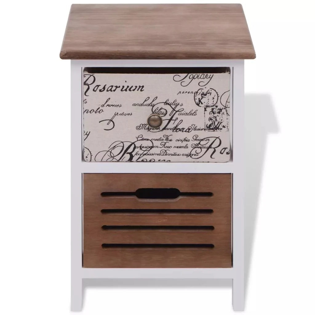 Set di 2 mobili per camera da letto in legno: comodino/comò/guardaroba/comò (1402046)