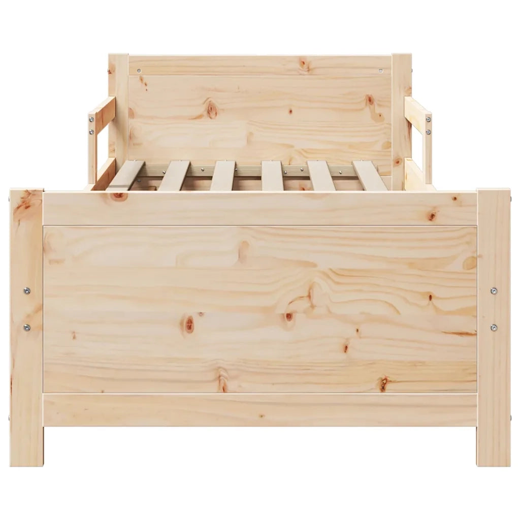 Struttura del letto Marrone 80 x 200 cm Legno multistrato 877209