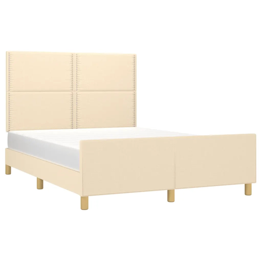Giroletto senza Materasso Crema 140x200 cm in Tessuto 3124981