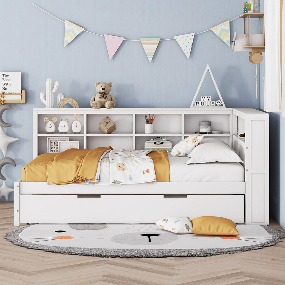 Divano letto matrimoniale - Xylo - 140x200 cm - Bianco - Trasformabile