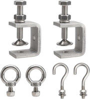 Clemi in acciaio inossidabile da 6 pezzi - apertura di mandrini 30 mm - gamma di cerniere 0-25 mm - viti e chiodi a croce - lavorazione del legno con saldatura a torchio.