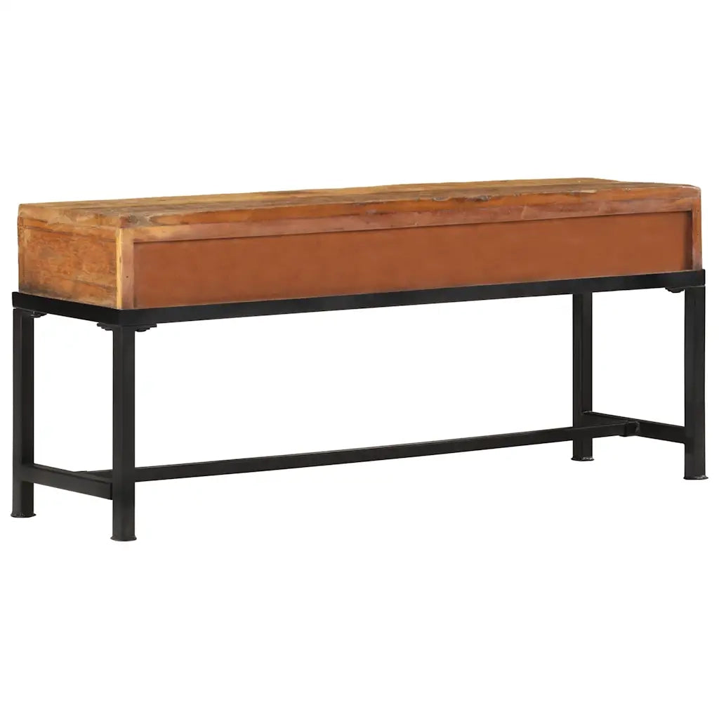 Mobile Porta TV 110x30x46 in Legno Massello di Recupero 351124