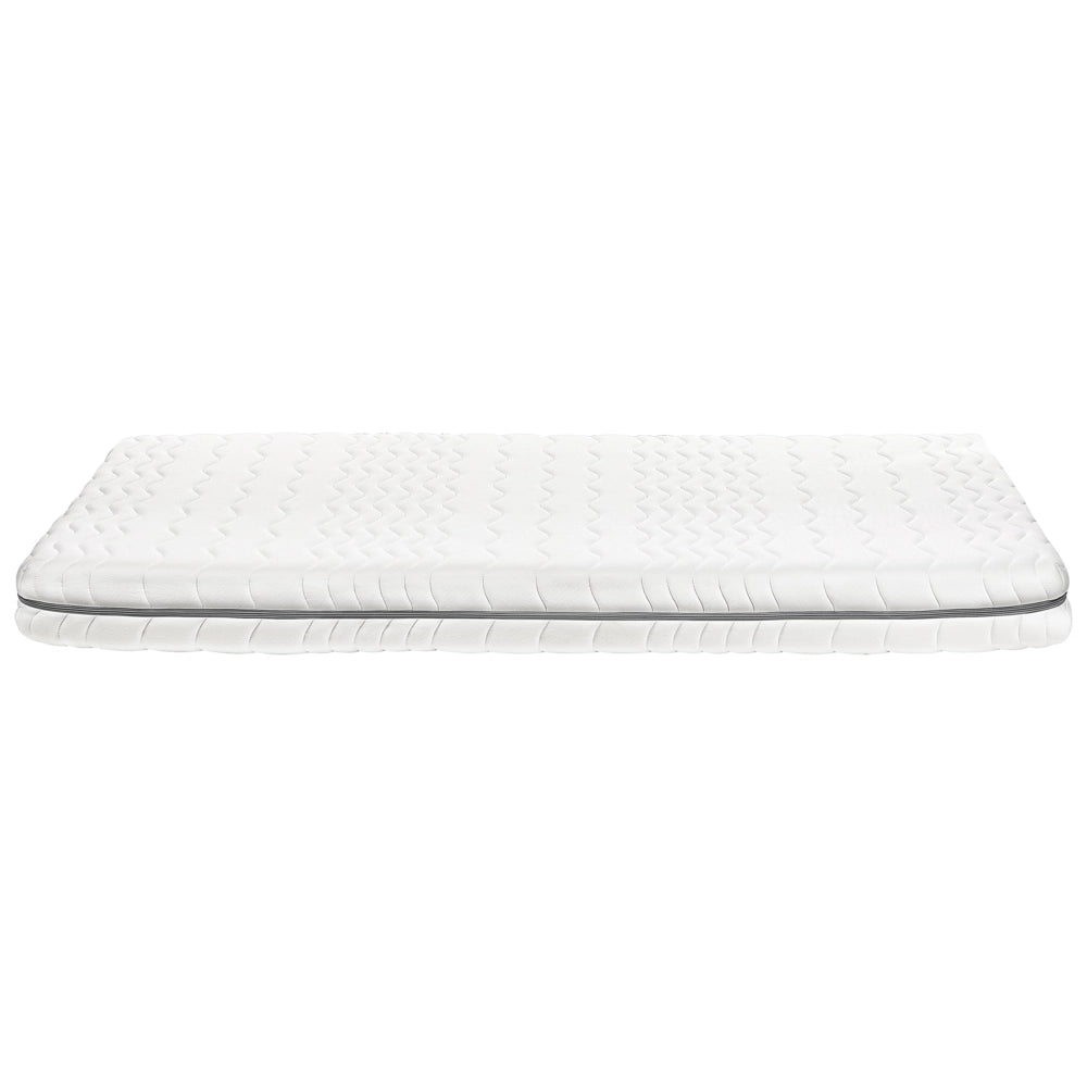 Materasso matrimoniale Memory Foam Imbottitura Poliestere Sfoderabile Bianco 120 x 200 cm massimo comfort