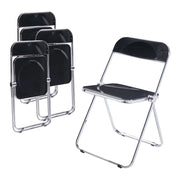 Set di 4 sedie pieghevoli da campeggio 74 x 46 x 47 cm nere 03_0009848