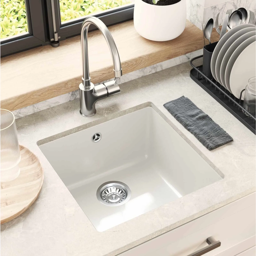 Lavello Bianco 430 x 460 mm 80% Quarzo e 20% Resina CFW5031560
