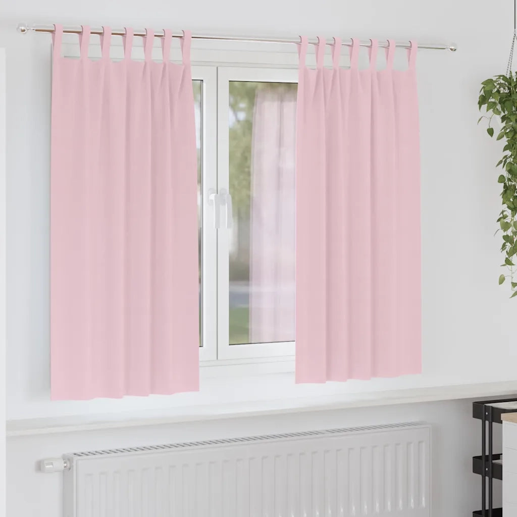 Tende Blackout con Anelli 2 pcs Rosa baby 175 x 140 cm 4107629