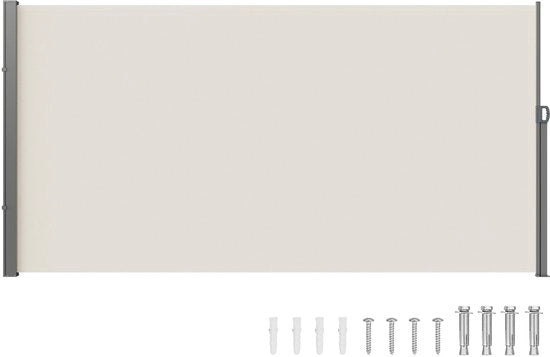 Tendal inclinabile, 71"x138", schermo per privacy all'aperto, 180 g poliestere, impermeabile, UV30+, parete divisoria per terrazza, giardino, balcone, beige