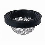 Trade Shop - Set 5 Pz Guarnizioni In Gomma Nera Con Filtro Rete Convessa In Acciaio 3/4 52446 -