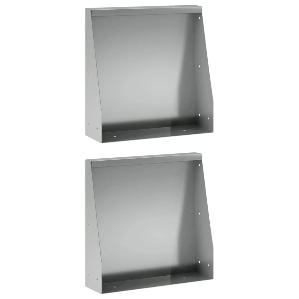 Muro di contenimento 2 pz 40 x 12 x 50 cm Acciaio zincato 8015260