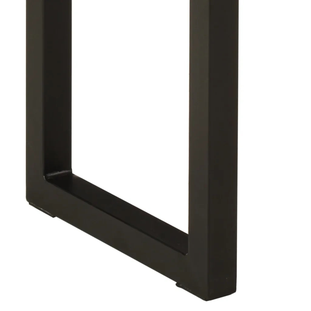 Tavolo Consolle Bordi Vivi 105x33x76 cm Legno Massello di Mango