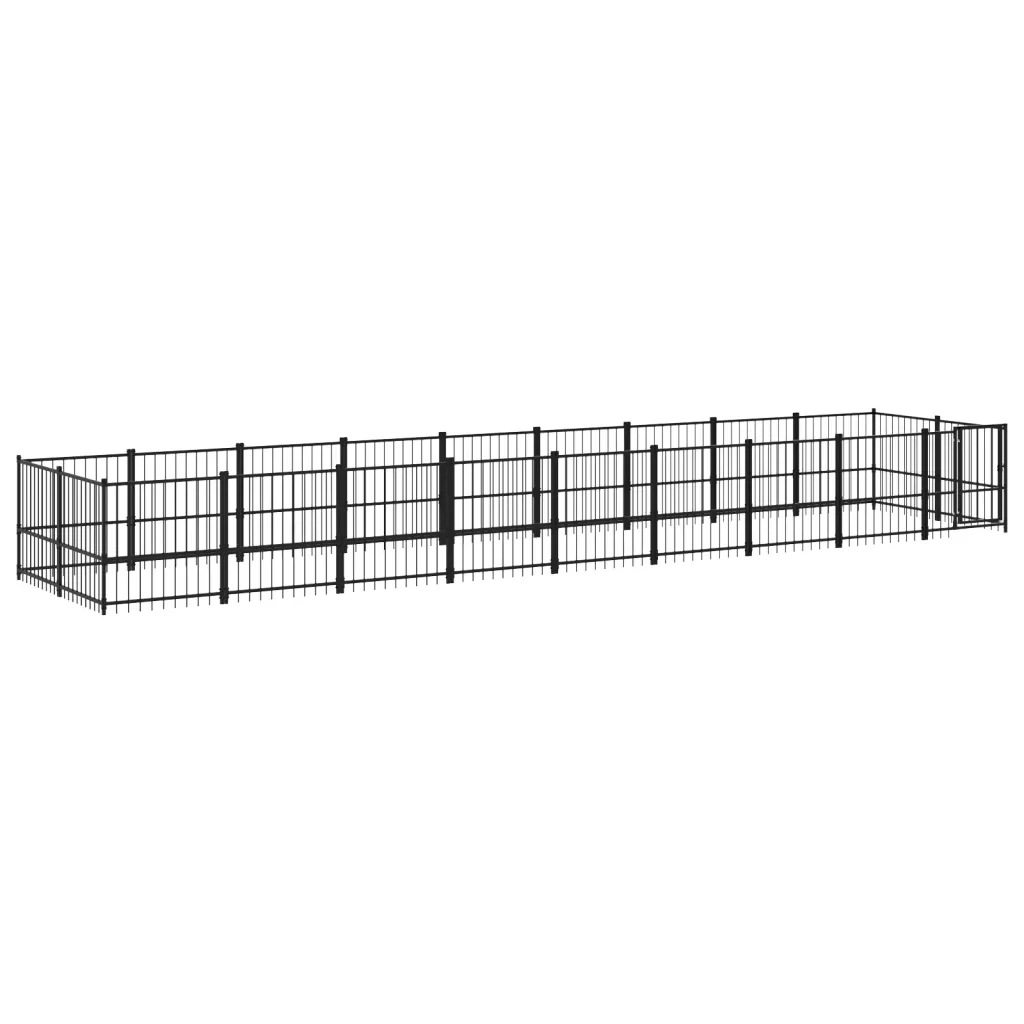 Gabbia per Cani da Esterno in Acciaio 16,89 m² 3124605