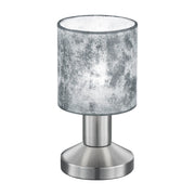 LÚZETE - LAMPADA DA TAVOLO PICCOLO PARALUME ARGENTO