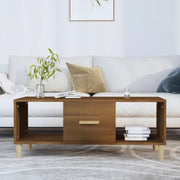 Tavolino da CaffÃ¨ Rovere Marrone 102x50x40 cm Legno Multistrato cod mxl 26057