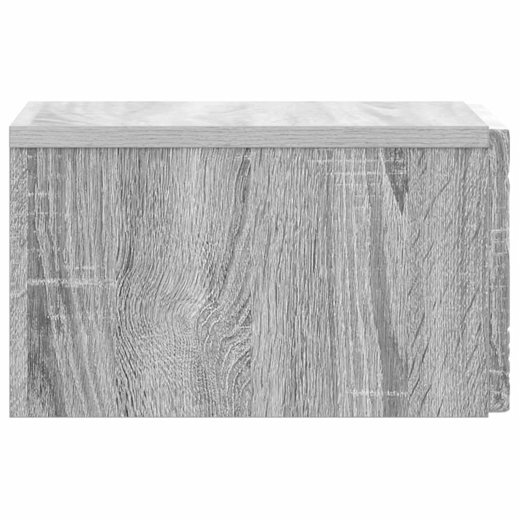 Tavolino da Parete Laterale Sonoma grigio 34,5 x 33 x 20 cm 898777