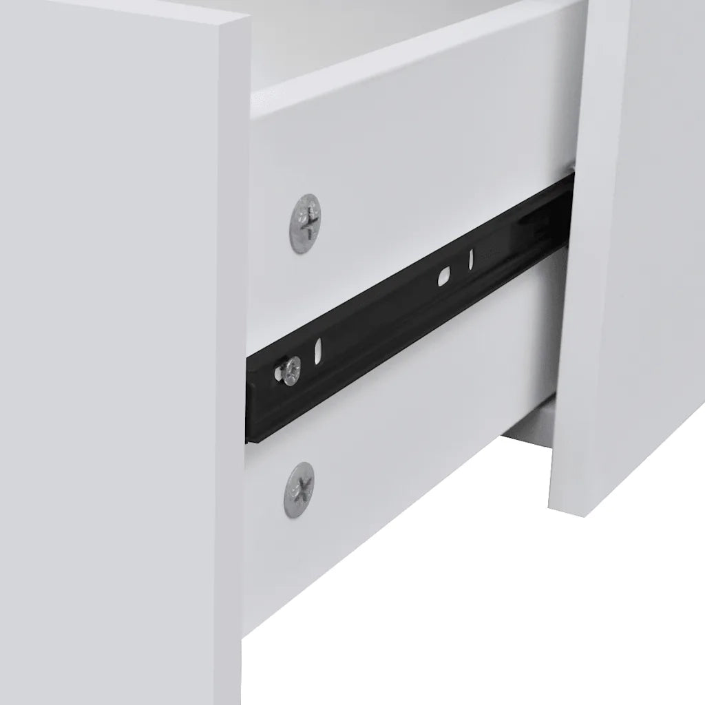 Credenza con 4 Cassetti 60x30,5x71 cm Bianca 242545