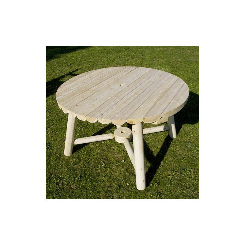 Table ronde parasol en cÃ¨dre