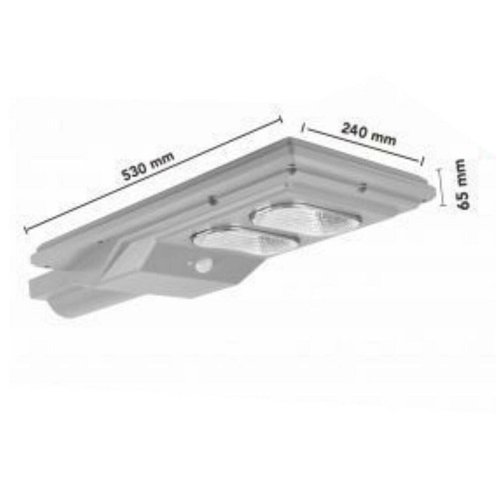 Trade Shop - Faro Stradale Led Solare 100 W Luce 6500k Lampione Sensore Movimento Sl-100w-ss -