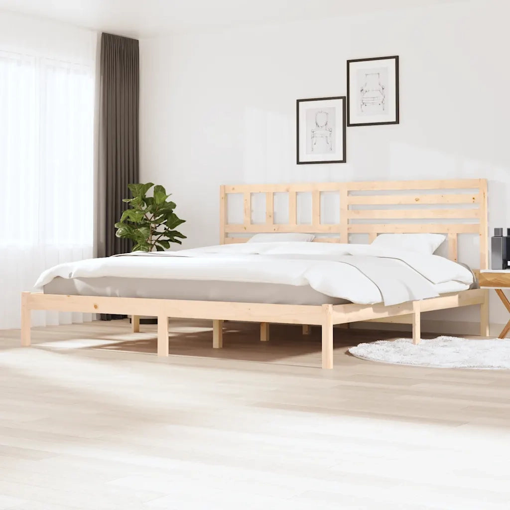 Giroletto-Struttura Letto in Legno Massello di Pino 200x200 cm 141482