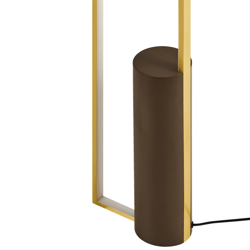 Lampada da terra a LED Base in alluminio dorato in ferro Luce Illuminazione Camera da letto Soggiorno Design moderno