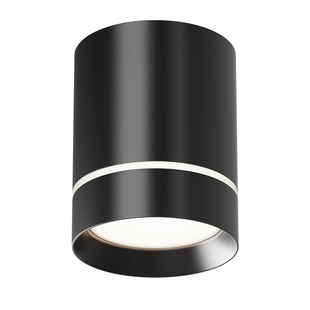 Plafoniera LED Maytoni Orlo nera 9W 4000K alluminio