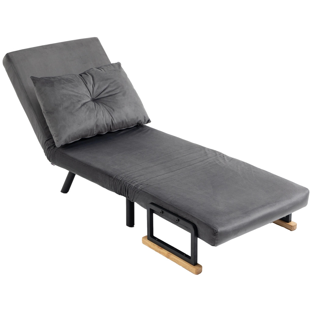 Poltrona Relax ¨C Zephmum ¨C Tessuto Nero e Naturale