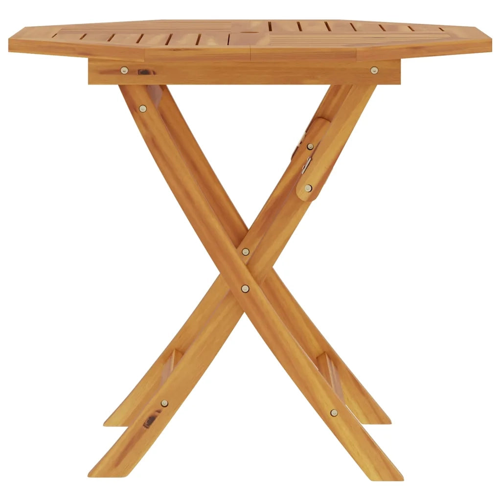 Tavolo da Giardino Pieghevole 85x85x76cm Legno Massello di Teak 47418