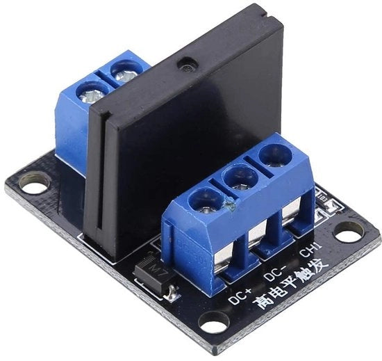 Modulo di Relais a 5V - Alto Livello Relais a Stato Solido - 1 Canale Modulo SSR - Elettronica - Controllo - Adatto per Progetti - Compacto