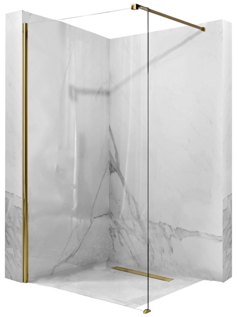Parete Doccia Rea Aero Gold 110 Walk In