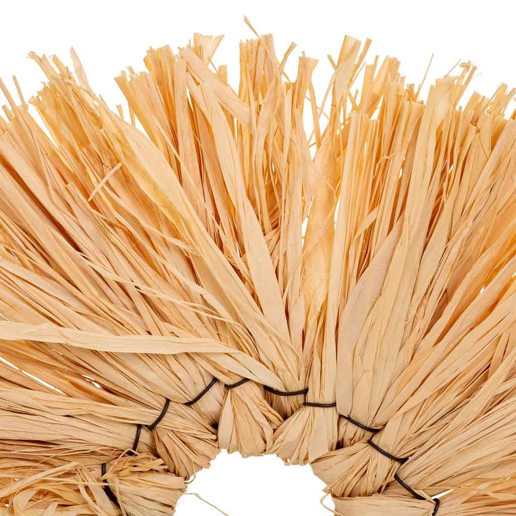 Figura decorativa in fibra naturale marrone 28x02x24,5h