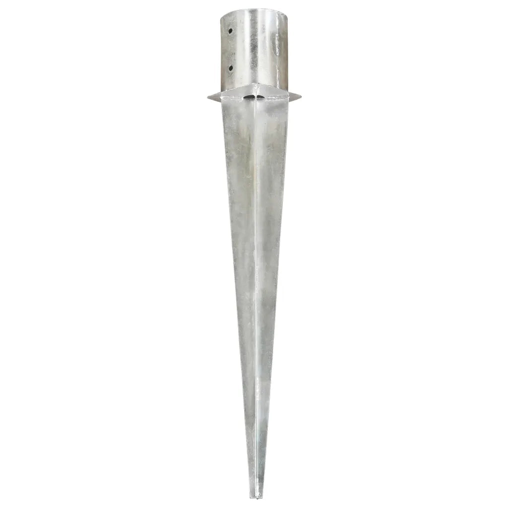 Picchetti di Terra 6 pz Argento 12x91 cm in Acciaio Zincato CFW2950814