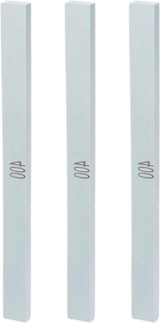 Serie Allecto plus - Pietre di abrasione 400 giri 3-pack per affilare coltelli - Silicato di carbonio verde - Rettangolare 15 cm x 1,2 cm x 0,6 cm