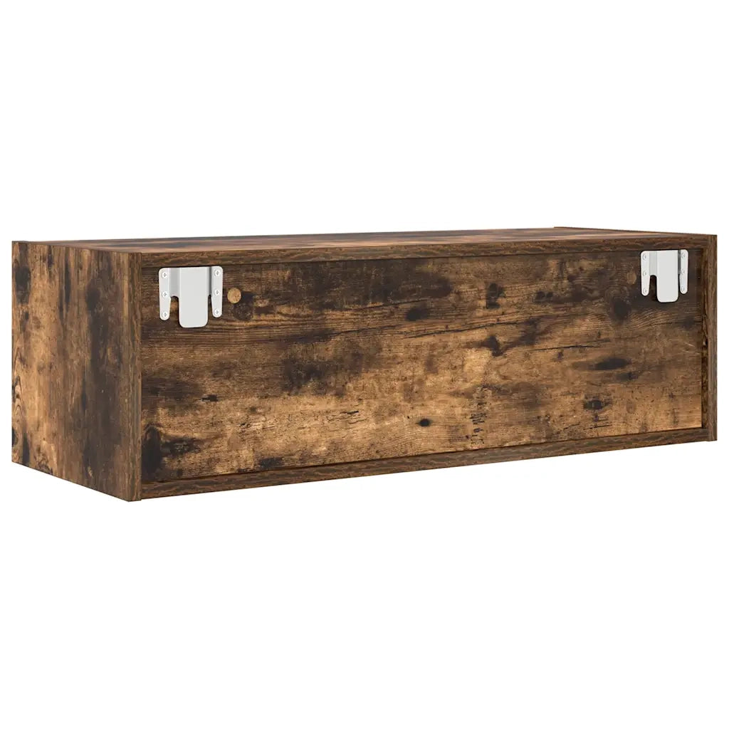 vidaXL Mobile Porta TV Rovere Fumo 80x31x25,5 cm in Legno Multistrato