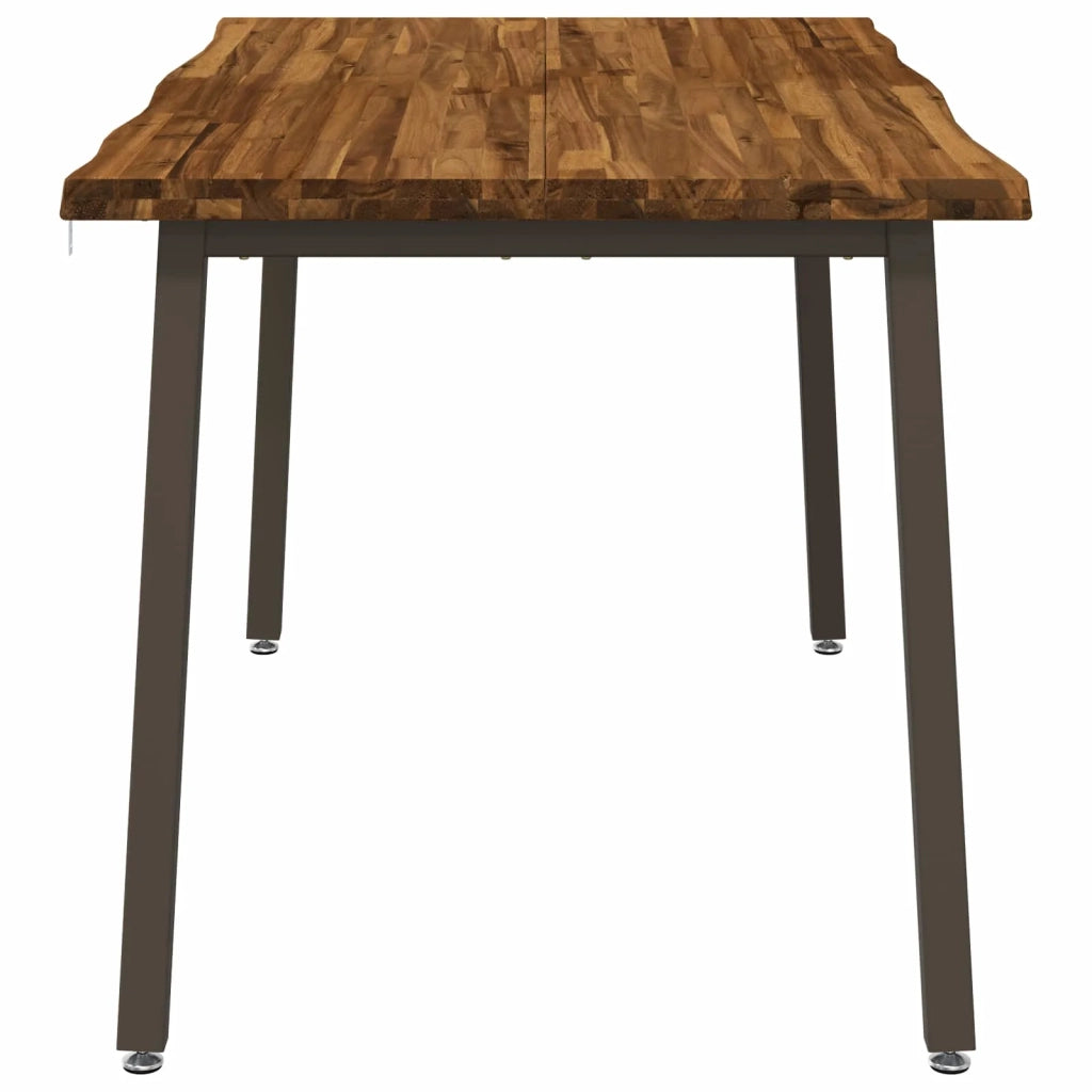 120 x 90 x 75 cm Legno di Acacia Massello Naturale e Caffè 937547