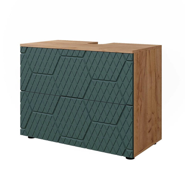 Vicco Mobiletto Verde 41 cm con 2 cassetti